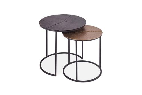 Bijzettafell Magrite Metaal (Set Van 2), Maison & Meubles, Tables | Tables d'appoint, Enlèvement ou Envoi