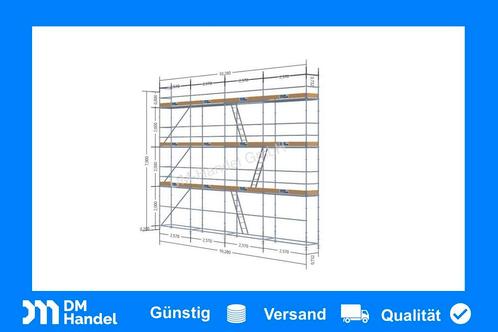 échafaudages multidirectionnel 80m2 steiger avec livraison, Doe-het-zelf en Bouw, Steigers, Verzenden