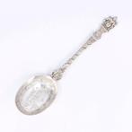 Indische sierlepels - Lepel (3) - .925 zilver, Antiek en Kunst