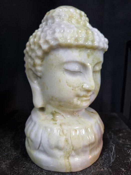 Very large - HQ - Jade boeddha head - Hoogte: 210 mm -, Verzamelen, Mineralen en Fossielen