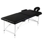 vidaXL Massagetafel met 2 zones inklapbaar aluminum frame, Sport en Fitness, Verzenden, Nieuw