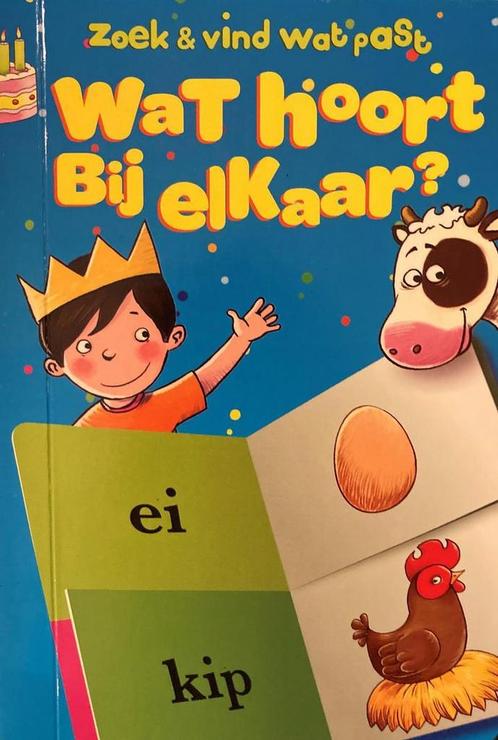 Zoek & vind wat past- Wat hoort bij elkaar 9789461512277, Boeken, Kinderboeken | Baby's en Peuters, Zo goed als nieuw, Verzenden