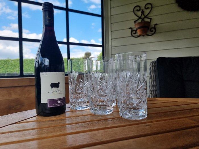 Drinkset (6) - Kristal - Longdrinks, Antiquités & Art, Art | Objets design