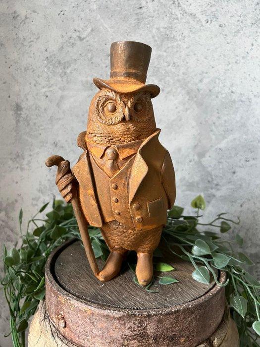 Decoratief ornament - Europa - Uil beeld gietijzer, Antiek en Kunst, Curiosa en Brocante