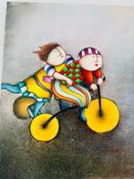 Joyce Roybal (1955) - Tricycle and children