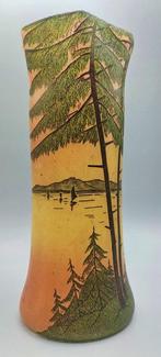 LEGRAS (1839-1916) - Vaas - Art Nouveau geëmailleerd met