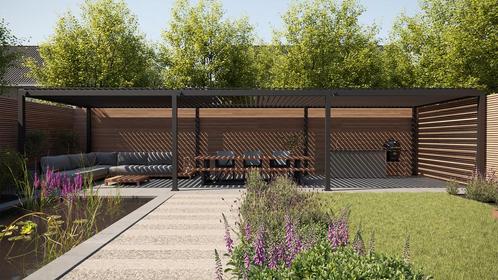 SUNS Alvaro overkapping 974 x 363 cm |, Tuin en Terras, Tuinsets en Loungesets