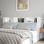 vidaXL Hoofdbordkast 220x18,5x104,5 cm hoogglans wit, Huis en Inrichting, Slaapkamer | Bedden, Verzenden, Nieuw