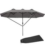 tectake Dubbele Parasol Silia 460x270 cm met 3 windvakken -, Verzenden, Nieuw