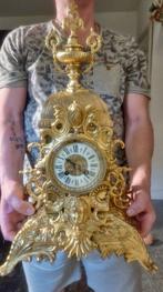 Tafelklok Gotische stijl - Verguld brons - Ca. 1890 - No, Antiek en Kunst, Antiek | Klokken