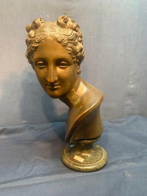 Sculpture, Elena - 50 cm - Bronze patiné, Antiek en Kunst, Antiek | Keramiek en Aardewerk