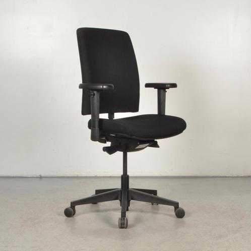 Bureaustoel CS - Zwart - Nieuwe armpads, Huis en Inrichting, Bureaustoelen, Gebruikt, Ophalen of Verzenden