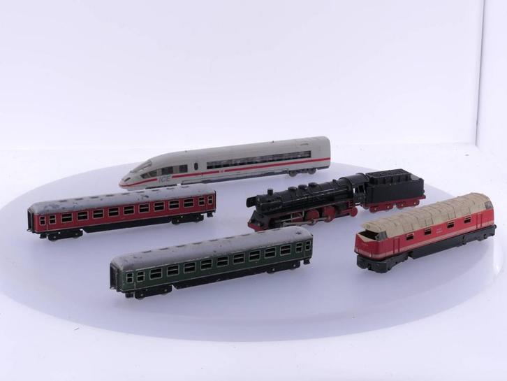 Schaal N Assortiment Dummys, een stoomloc met tender en..., Hobby en Vrije tijd, Modeltreinen | N-Spoor, Overige typen, Gebruikt