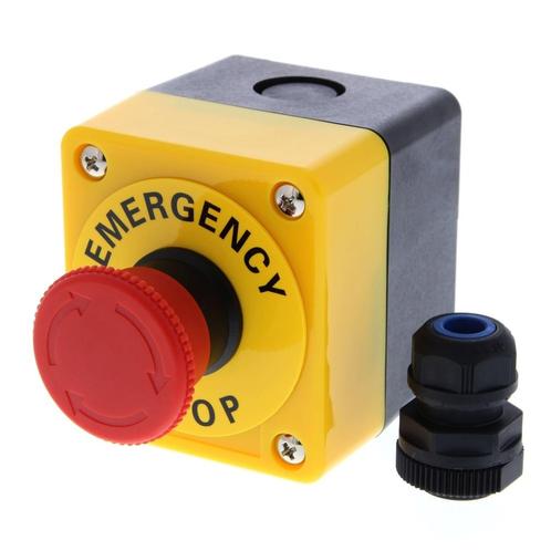 Noodstop Schakelaar 24VAC/DC 40mm A22E-M-11B - A22E7054A, Doe-het-zelf en Bouw, Elektriciteit en Kabels, Verzenden