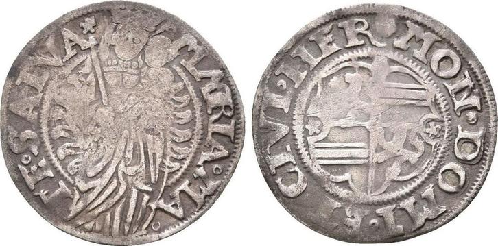 Mariengroschen o J Herford Abtei: Anna von Limburg, 1520-..., Postzegels en Munten, Munten | Europa | Niet-Euromunten, België