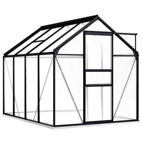 vidaXL Tuinkas met basisframe 4,75 mÂ² aluminium, Tuin en Terras, Kassen, Nieuw, Verzenden