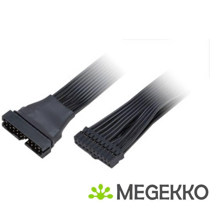 Akasa USB 3.0 19-pin internal extension cable with, Computers en Software, Overige Computers en Software, Nieuw, Verzenden
