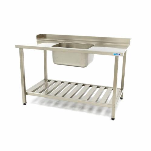 Spoeltafel - 140 x 75 cm - Aanvoer Vaatwasser Rechts - incl., Zakelijke goederen, Horeca | Keukenapparatuur, Nieuw in verpakking