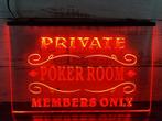 Poker room neon bord lamp LED cafe verlichting reclame licht, Verzenden, Nieuw