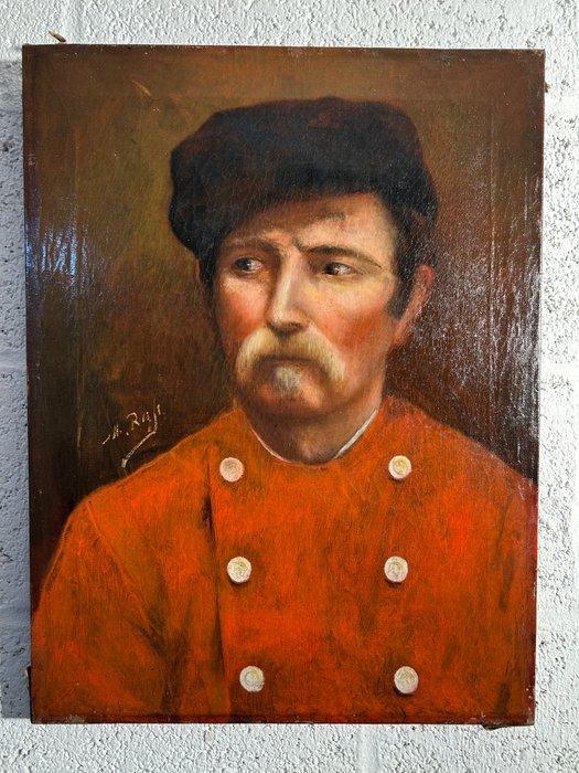 Belgische/Hollandse school (XIX)M. Riys - Portret van een, Antiek en Kunst, Kunst | Schilderijen | Klassiek