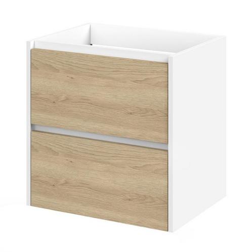 Tiger Reverse Meubelset 60 cm met 2 lades Naturel eik - Mat, Doe-het-zelf en Bouw, Sanitair, Bad, Nieuw, Ophalen of Verzenden