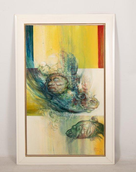 Roger van Belleghem (1922-2002) - Zonder titel, Antiek en Kunst, Kunst | Schilderijen | Modern