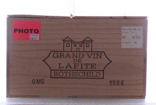 1986 Chateau Lafite - Bordeaux, Pauillac 1er Grand Cru, Verzamelen, Wijnen