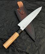 Keukenmes - Japanse stijl. Met de hand gemaakt keukenmes,, Antiek en Kunst