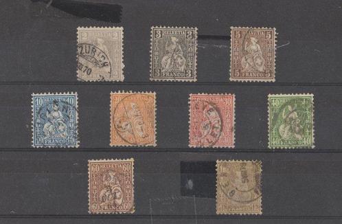 Zwitserland 1862/1862 - Posta Ordinaria. Helvetia zitserie, Postzegels en Munten, Postzegels | Europa | België