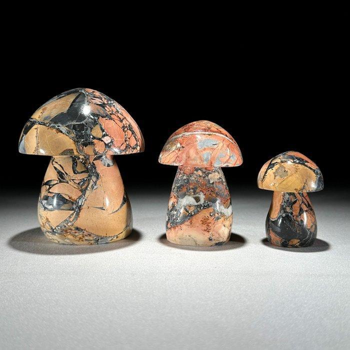 GEEN RESERVEPRIJS - Prachtige set van 3 kristalachtige Rode, Antiquités & Art, Art | Objets design