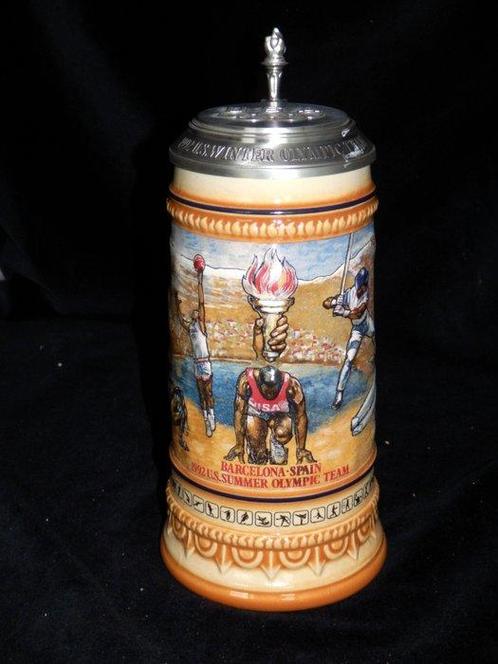 Anheuser-Bush, Inc. - Rare Beer Mug Olympic Games 1992, Verzamelen, Overige Verzamelen