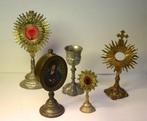 Ostensoir - Bronze argenté, Bronze doré, métal argenté -