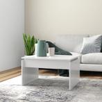 vidaXL Salontafel 68x50x38 cm bewerkt hout wit, Huis en Inrichting, Tafels | Salontafels, Verzenden, Nieuw