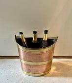 Wijnkoeler - Koper, Messing - Schuitvormige stoof, Antiek en Kunst