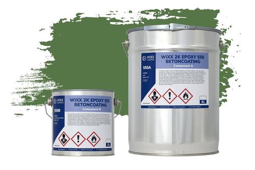 Wixx 2K Epoxy 550 Betonverf RAL 6010 | Grasgroen 10L, Doe-het-zelf en Bouw, Verf, Beits en Lak, Nieuw, Verzenden