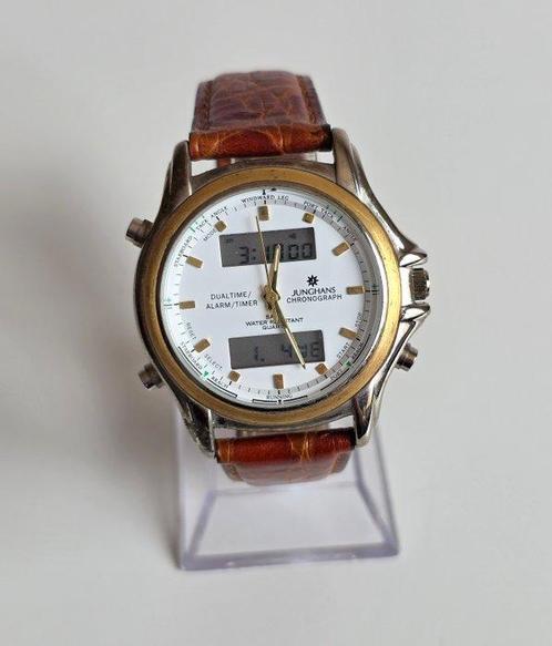 Junghans - Chronograph - Digitaal/Analoog Dualtime, Alarm,, Handtassen en Accessoires, Horloges | Heren
