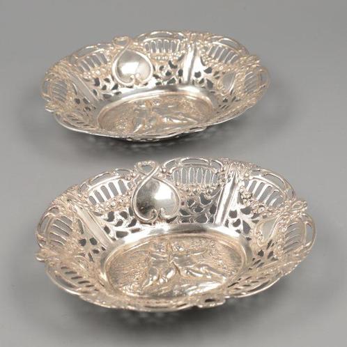 J.L. Hultman - Bonbon mand (2) - .800 zilver, Antiek en Kunst, Antiek | Zilver en Goud