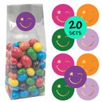 Fako Bijoux® - Uitdeelzakjes Met Sluitstickers - 20 Stickers, Divers, Emballage cadeau, Verzenden