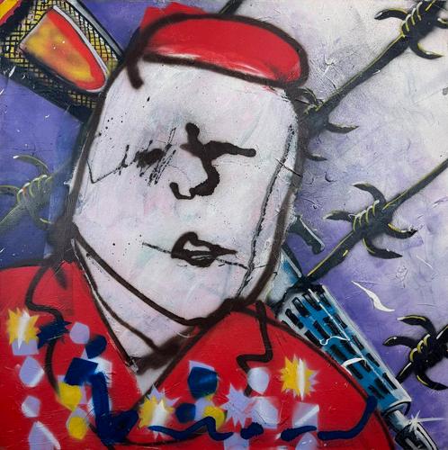 Herman Brood | Origineel Schilderij: Soldaat, Antiek en Kunst, Kunst | Schilderijen | Modern, Ophalen of Verzenden