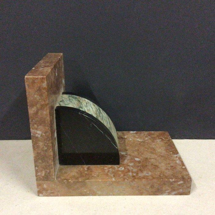 Boekensteunen (2) - Marmer - Streamline Moderne, Antiquités & Art, Art | Objets design