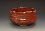 Bol à thé Raku rouge (Chawan) – Four Innami-gama – Inoue