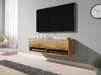 TV-Meubel Asino - Eiken - 100 cm, Maison & Meubles, Armoires | Mobilier de télévision, Verzenden