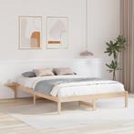 vidaXL Bedframe met nachttafels Bruin 160 x 200 cm Bruin, Huis en Inrichting, Slaapkamer | Bedden, Verzenden, Nieuw