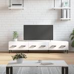 vidaXL Meuble TV blanc 150x36x30 cm bois dingénierie, Verzenden