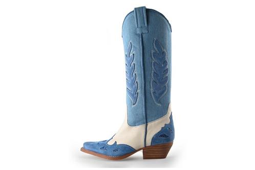 Sacha Cowboy laarzen in maat 38 Blauw | 5% extra korting, Kleding | Dames, Schoenen, Blauw, Gedragen, Verzenden