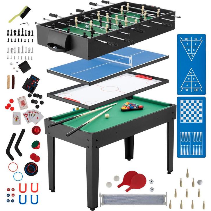 tectake Multifunctionele speeltafel SirGameALot, 15 in 1, me, Hobby en Vrije tijd, Feestartikelen, Verzenden