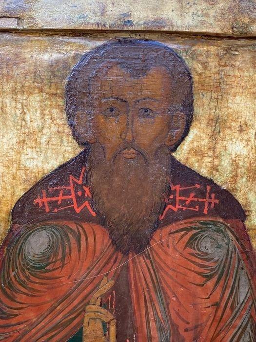 Icoon - Sint-Klooster - Hout, Antiquités & Art, Art | Art non-occidental