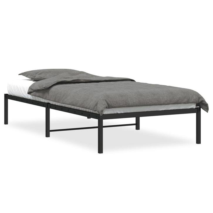 Robuust Bedframe Zwart | OP = OP | 40% Voordeel, Huis en Inrichting, Slaapkamer | Bedden, Overige maten, Overige maten, Zwart