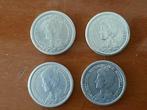 Pays-Bas. Wilhelmina. 1/2 Gulden 1910 - 1919 complete serie, Postzegels en Munten, Munten | Nederland