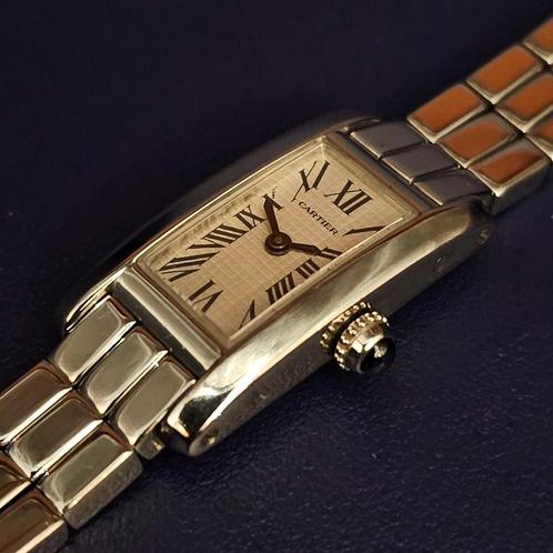 Cartier Tank Américaine 2544, Handtassen en Accessoires, Horloges | Dames, Verzenden